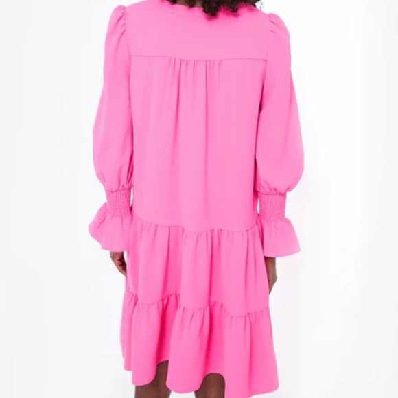 Pomander Place Kenzo Dress-Electric Pink-Women’s XS-Summer-Spring-Wedding-NEW - Picture 4 of 13